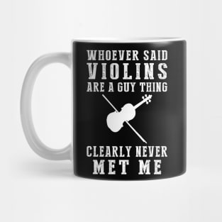 Fiddling Fun: Violin Shatters Gender Norms! Mug